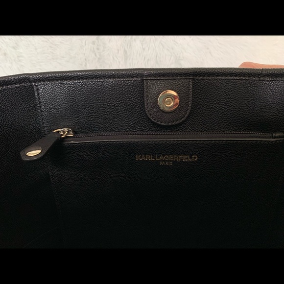 ‼️CLEARANCE‼️Now $75! Lagerfeld 2 Tone Satchel - Picture 5 of 7